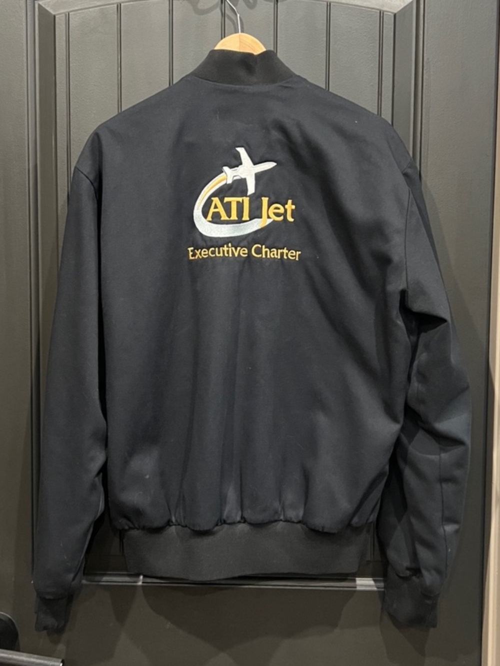 Men's Red Kap Workwear Bomber Jacket ATI Jet Executive Charter. Color Black